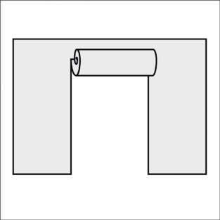 Стенка с рулонной дверью для шатров автоматов 6х6, 3 метра (gazebo) sh-19-*d