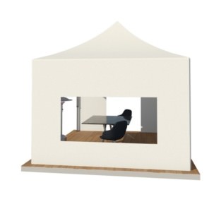 Стенка с окном для шатра, 4 х 2,15 м (Оксфорд 600d, 260 г / м2)
